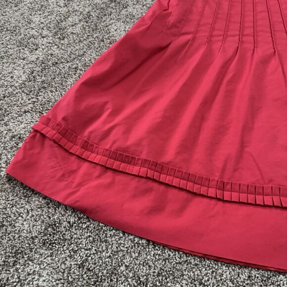 Madison Leigh Pleated Gathered Coral Lined Sleeveless Dress Size 10 - Picture 9 of 13